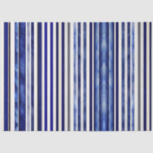 Summer Modern Navy Blue Boat Stripes Collection Tissue Paper