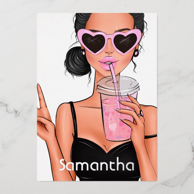 Summer Mood Fashion beach Glam Lady (Front)