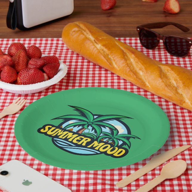 Summer Mood Paper Plate (Picnic)
