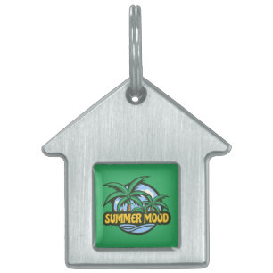 Summer Mood Pet ID Tag