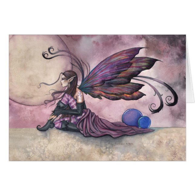 Summer Moon Fairy Card by Molly Harrison (Front Horizontal)
