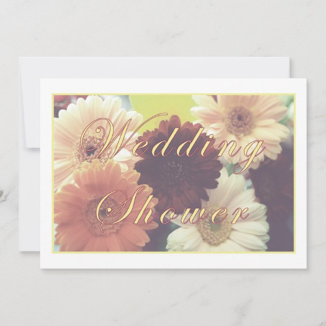 Summer Morning Daisy Wedding Shower Invitation (Front)