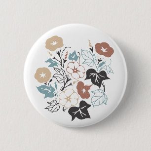 Summer Morning Glory Garden 6 Cm Round Badge