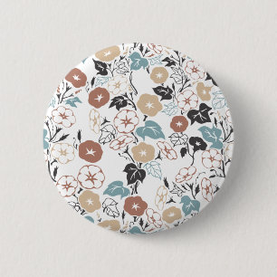 Summer Morning Glory Garden 6 Cm Round Badge