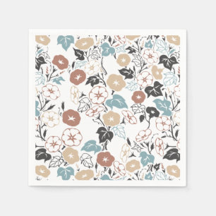 Summer Morning Glory Garden Napkin