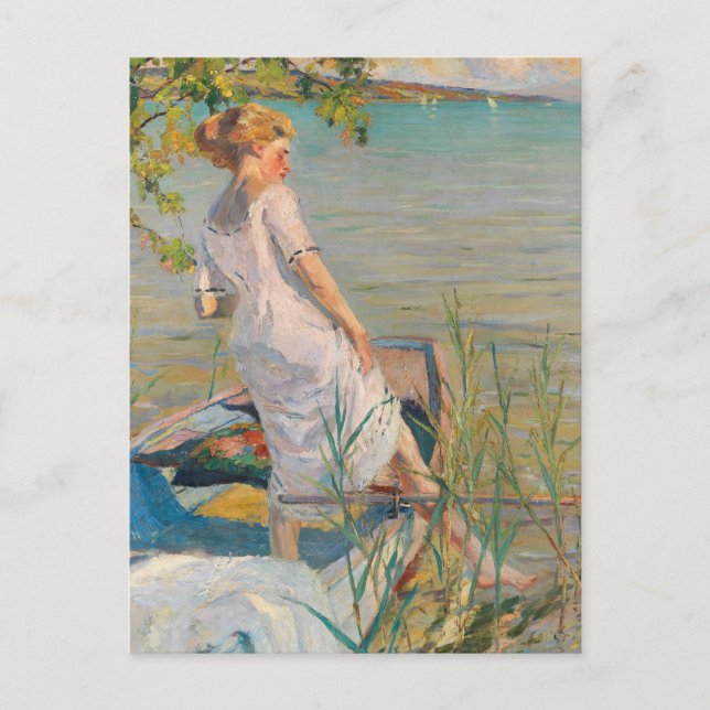 Summer Morning on Lake Starnberg | Edward Cucuel Postcard (Front)