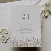 Summer Multicolor Wildflower 21st Birthday Party