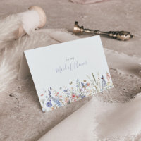 Summer Multicolor Wildflower Bridal Party 