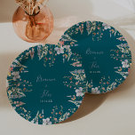 Summer Multicolor Wildflower Green Wedding Cake Paper Plate<br><div class="desc">This summer multicolor wildflower green wedding cake paper plate is perfect for a modern wedding reception. The design features watercolor pink, blush, purple, red, burgundy, yellow, white flowers and butterflies with greenery neatly bunched in elegant floral bouquets. Make it your own by adding the names of the bride and groom...</div>