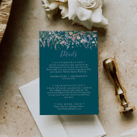 Summer Multicolor Wildflower Green Wedding Details