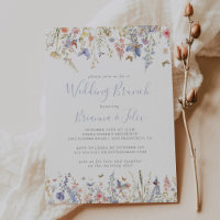 Summer Multicolor Wildflower Wedding Brunch