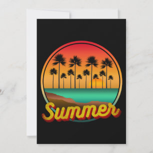 summer nature sunset invitation