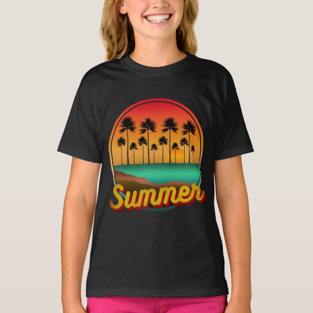 summer nature sunset T-Shirt (Front)