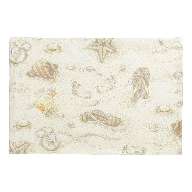 Summer nautical pattern pillowcase (Back)
