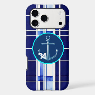 Summer Navy Blue Boat Modern Stripes Collection