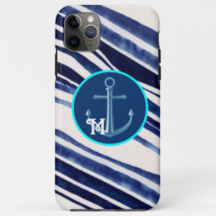 Summer Navy Blue Boat Popular Stripes Collection Case-Mate iPhone Case