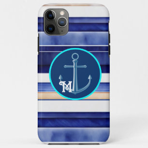 Summer Navy Blue Modern Boat Stripes Collection Case-Mate iPhone Case
