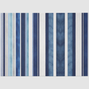 Summer Navy Blue Popular Boat Stripes Collection Tissue Paper