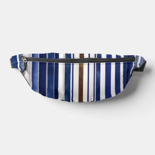 Summer Navy Blue Trendy Boat Stripes Collection Bum Bags