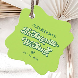 Summer Neon Pool Party Bachelorette  Favour Tags