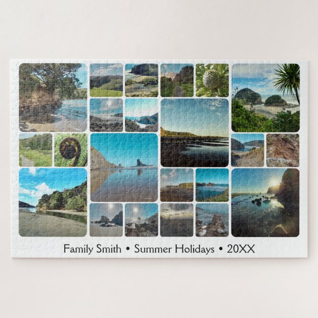 Summer New Zealand Travel Souvenir Photo Collage Jigsaw Puzzle (Horizontal)