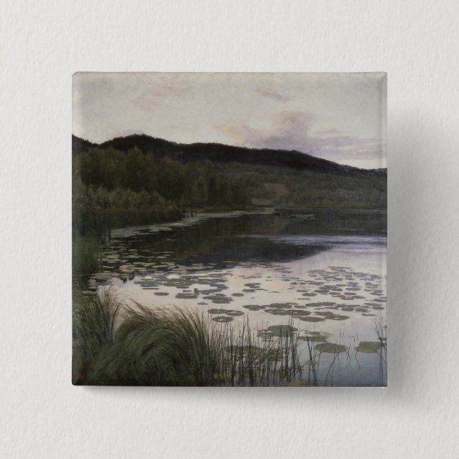 Summer Night, 1886 15 Cm Square Badge (Front)