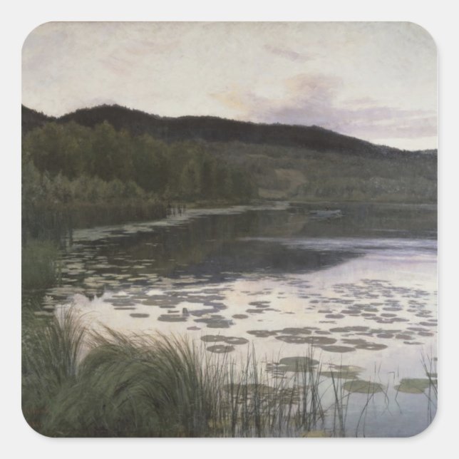 Summer Night, 1886 Square Sticker (Front)