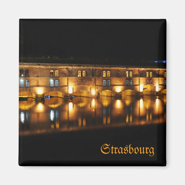 Summer night in Strasbourg Magnet (Front)