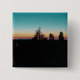 Summer night in the Pacific Northwest 15 Cm Square Badge