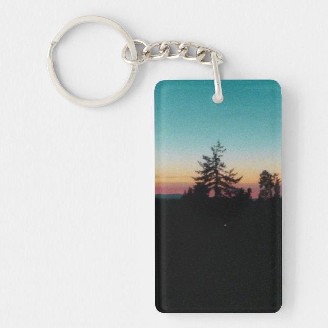 Summer night in the  Pacific Northwest Key Ring (Front)