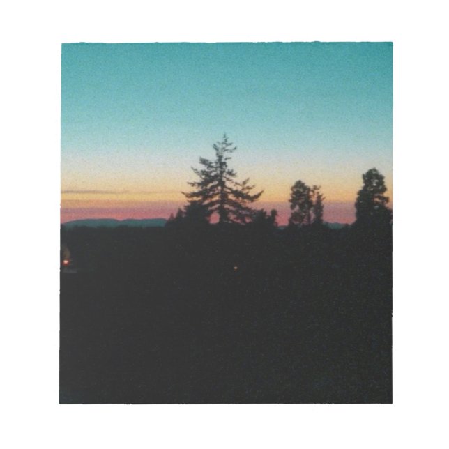 Summer night in the  Pacific Northwest Notepad (Front)