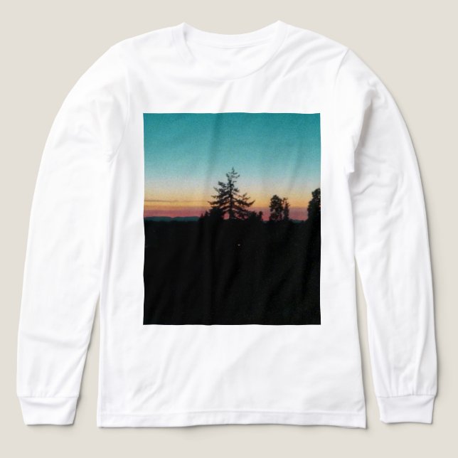Summer night in the  Pacific Northwest Tri-Blend Shirt (Design Front)