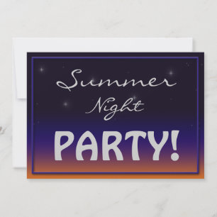 Summer Night Party invitations