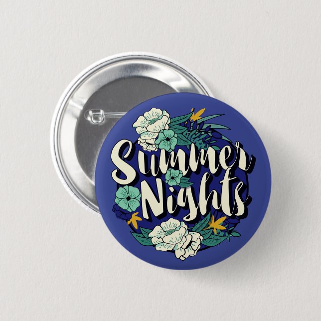 Summer Nights 6 Cm Round Badge (Front & Back)