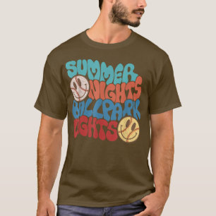 Summer Nights And Ballpark Lights Baseball Softbal T-Shirt