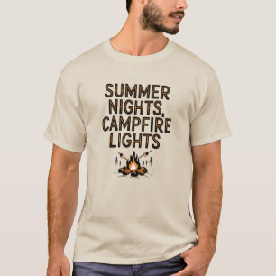 Summer Nights, Campfire Lights T-Shirt
