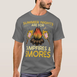 Summer Nights Camping Smores Campfire Smores Camp T-Shirt