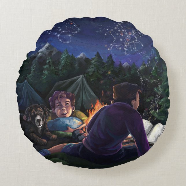 Summer Nights Round Cushion (Front)