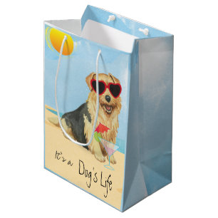 Summer Norfolk Terrier Medium Gift Bag