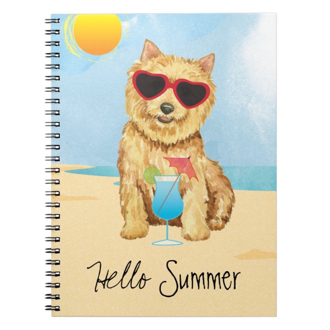 Summer Norwich Terrier Notebook (Front)