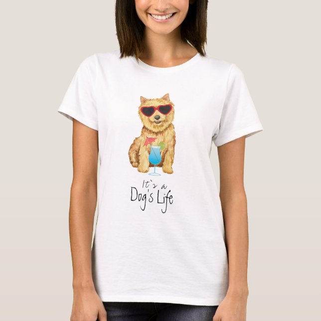 Summer Norwich Terrier T-Shirt (Front)