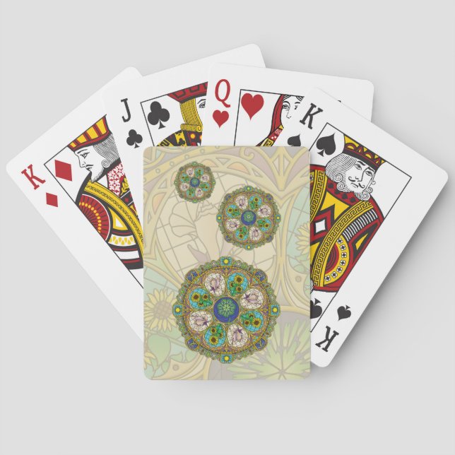 Summer Nouveau Classic Playing Cards (Back)