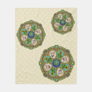 Summer Nouveau Fleece Blanket