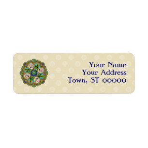 Summer Nouveau Return Address Label