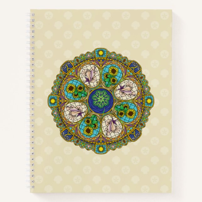 Summer Nouveau Spiral Notebook (Front)