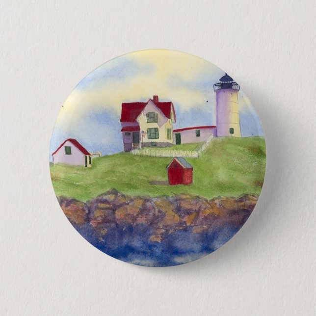 summer nubble 6 cm round badge (Front)