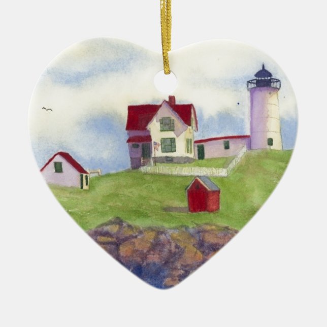 summer nubble ceramic tree decoration (Front)