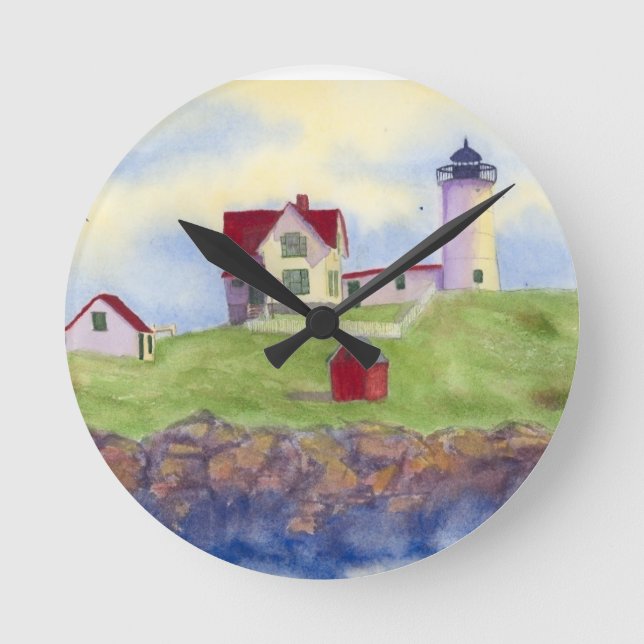 summer nubble round clock (Front)