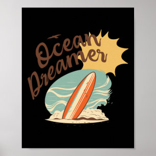 Summer - Ocean Dreamer Surfing Poster