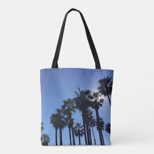 Summer Ocean Palms Blue Colour Photography  Tote Bag